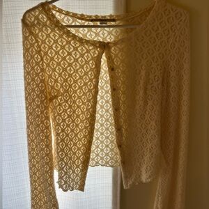 Kimchi Blue soft cream cardigan🐑🥥